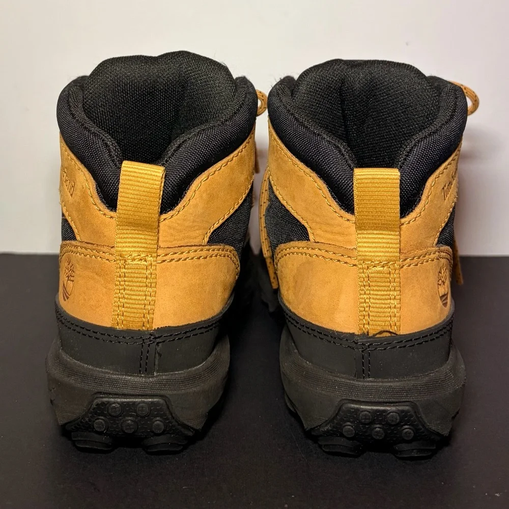 Timberland Converge Mid Boots Tan Black Nubuck Youth Juniors Kids 2‎ Greenstride